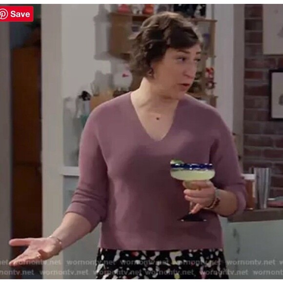 Eileen Fisher Corded Boxy V-Neck Long-Sleeve Knit Sweater Mauve Size 2X Organic - Picture 2 of 9